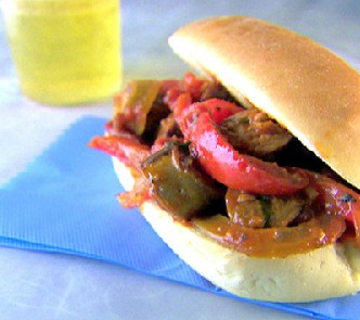 Sausage, peppers and onions