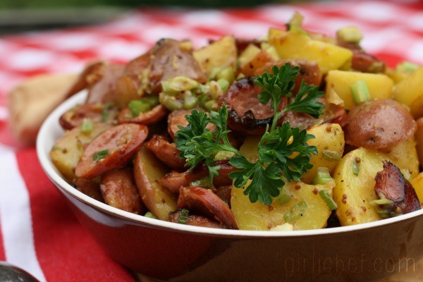 Sausage potato salad