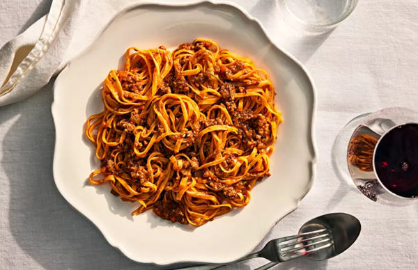 Sausage ragu with tajarin (Ragù di salsiccia)