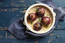 Sausage-stuffed onions