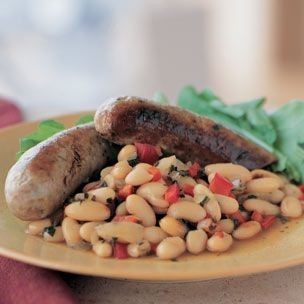 Sausage with white beans