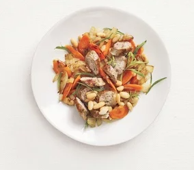 Sausage with white beans