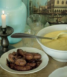 Sausages & polenta (Luganega e polenta)