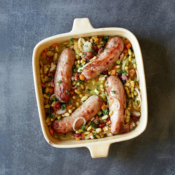 Sausages and beans