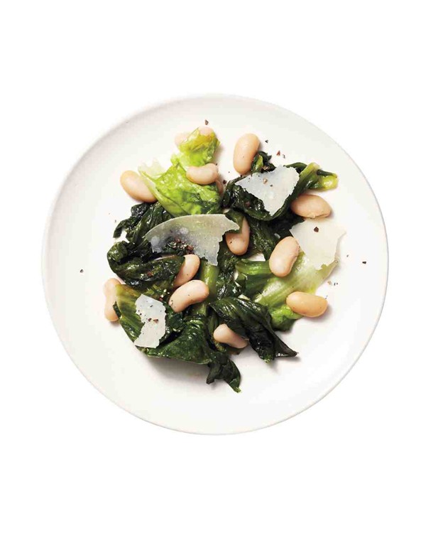 Sautéed anchovy escarole & white beans