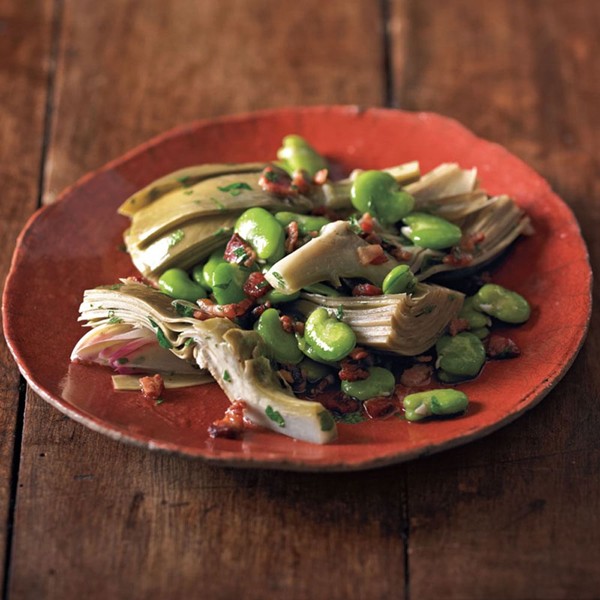 Sautéed artichokes and fava beans (Carciofi con le fave)