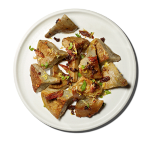 Sautéed artichokes with anchovies and garlic