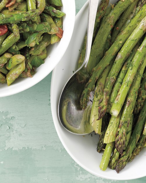 Sautéed asparagus with bacon recipe Eat Your Books