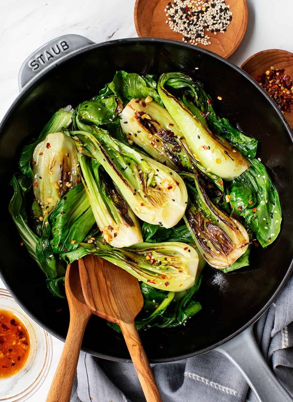Sautéed baby bok choy