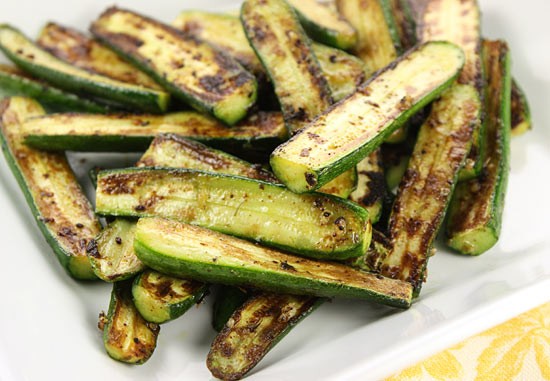 Sauteed baby zucchini