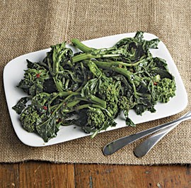 Sautéed broccoli raab with balsamic vinegar