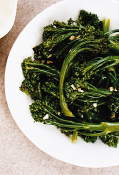 Sautéed broccolini with garlic