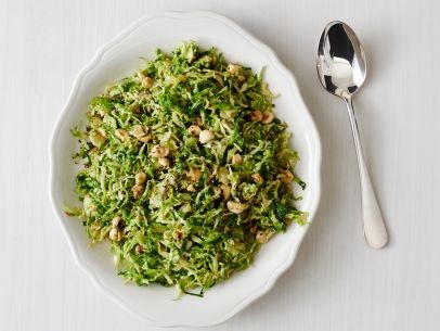 Sautéed Brussels sprouts with hazelnuts