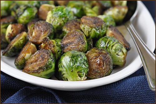 Sauteed Brussels sprouts with molasses