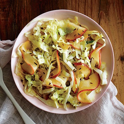 Sautéed cabbage and apples