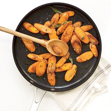 Sautéed carrots with sage
