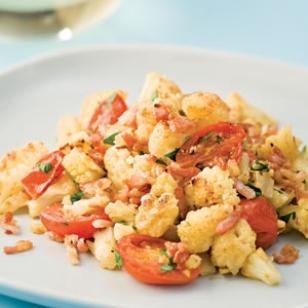Sautéed cauliflower & grape tomatoes