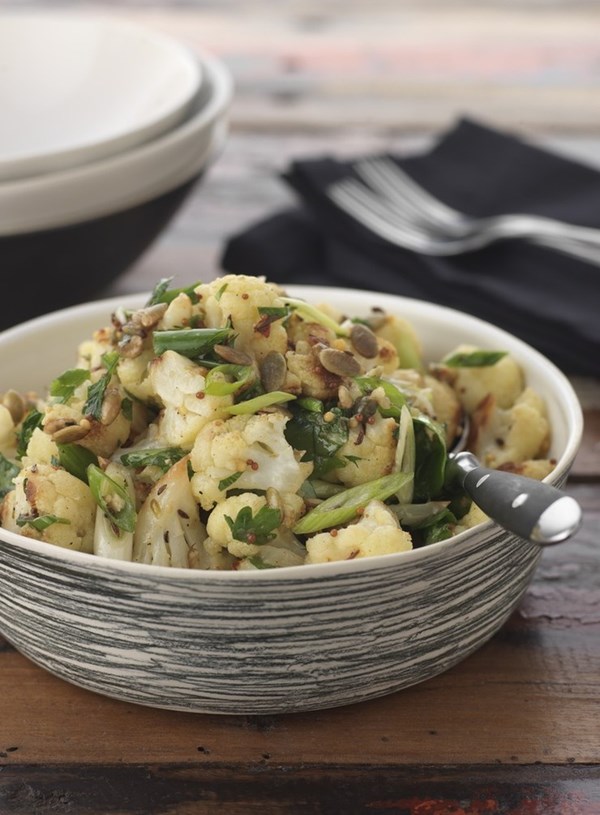 Sautéed cauliflower and rocket salad