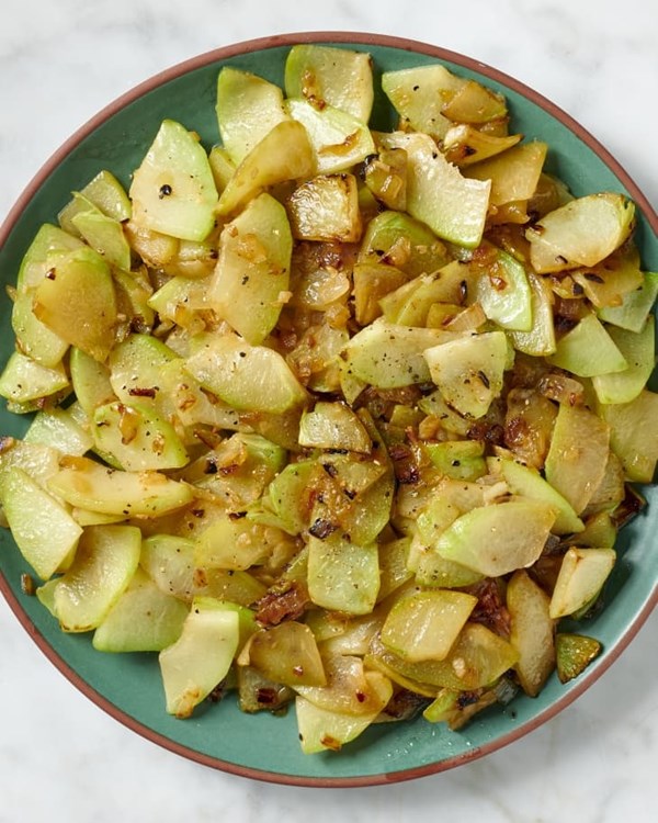 Sautéed chayote squash