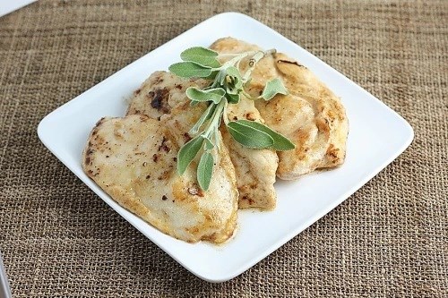 Sautéed chicken with sage browned butter