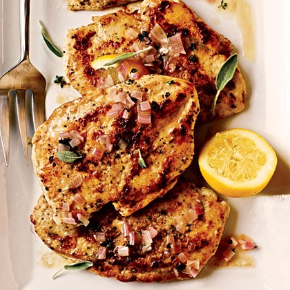 Sautéed chicken with sage browned butter
