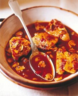 Sautéed corn-fed chicken chasseur