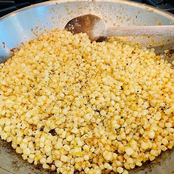 Sautéed fresh corn