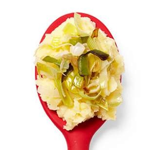 Sautéed leek mashed potatoes