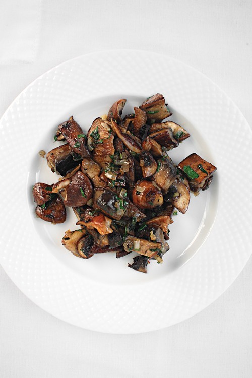 Sautéed mixed mushrooms