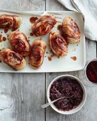 Sautéed pork with onion marmalade