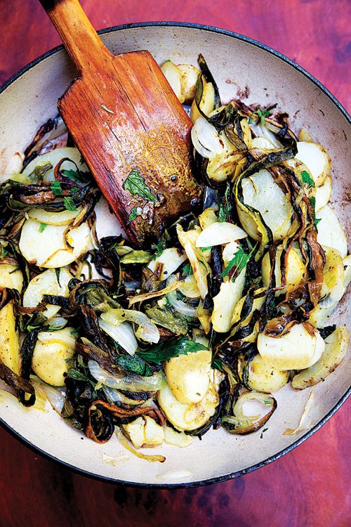 Sautéed potatoes and chiles (Papas con rajas)