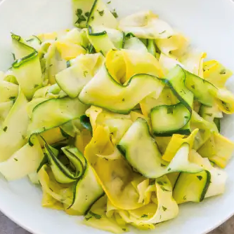 Sautéed zucchini ribbons