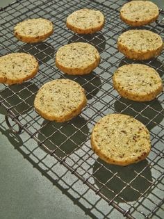 Savory anchovy & tarragon shortbread