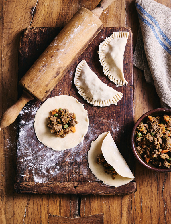 Savory beef and rutabaga hand pies
