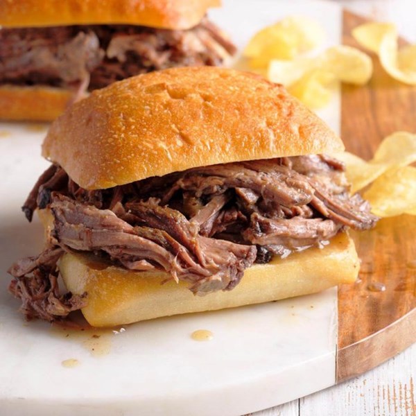 Savory beef sandwiches