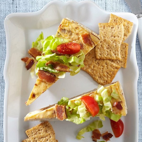 Savory BLT cheesecake