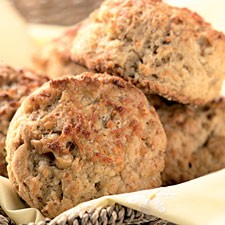 Savory cheddar-walnut biscuits