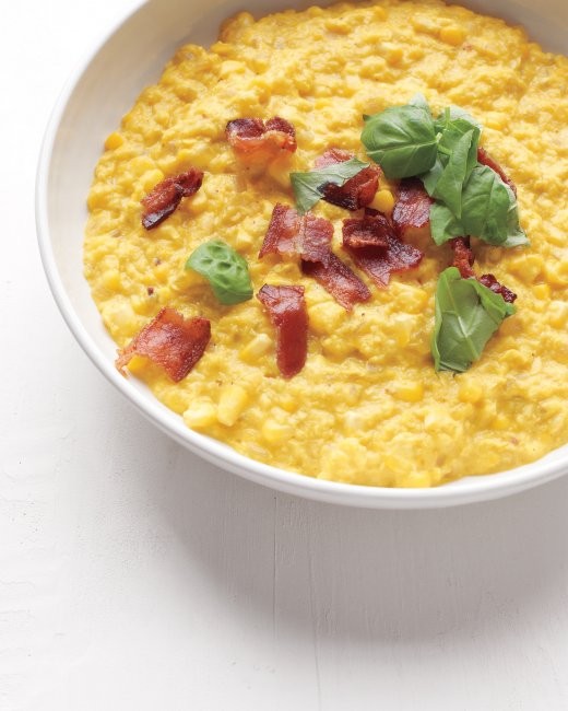 Savory corn pudding
