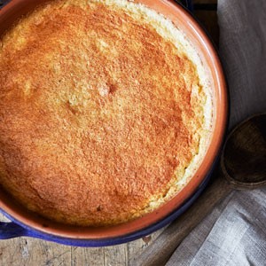 Savory corn pudding