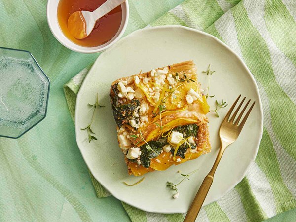 Savory crinkle pie