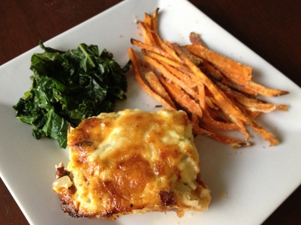 Savory French onion tart
