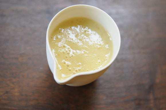 Savory grapefruit sabayon