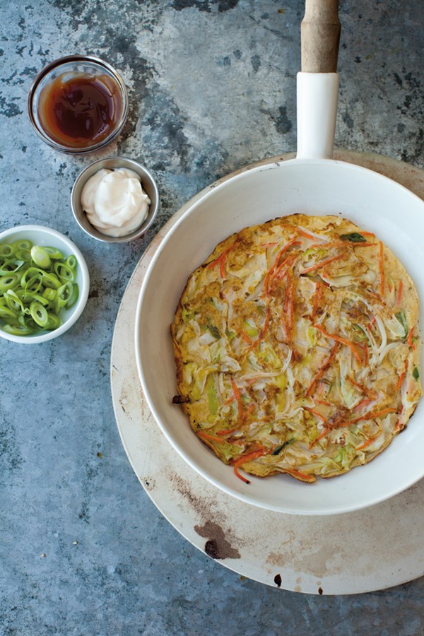Savory Japanese vegetable pancakes