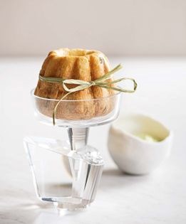 Savory kougelhopf and chive sour cream