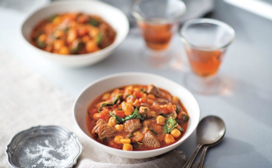 Savory lamb and chickpea stew
