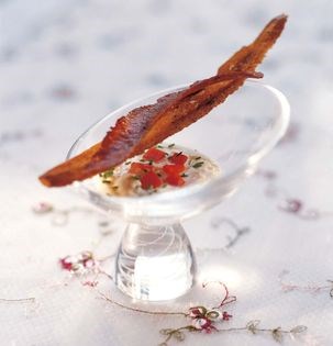 Savory lemongrass mousse