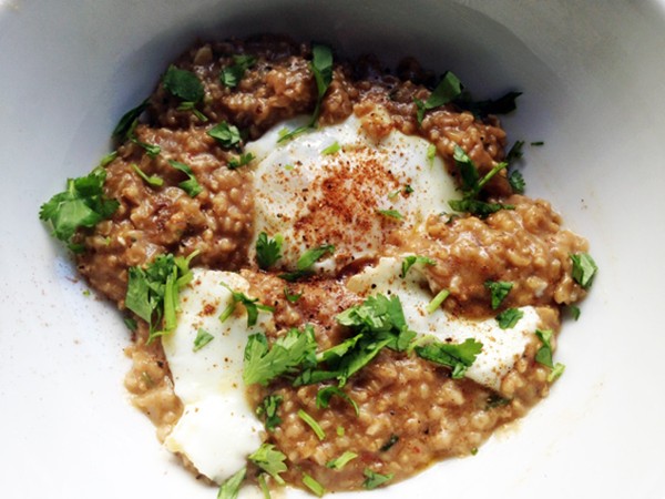 Savory oatmeal