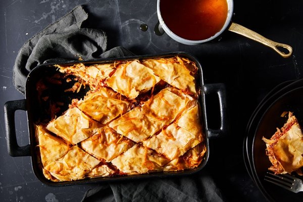 Savory pork & fennel baklava