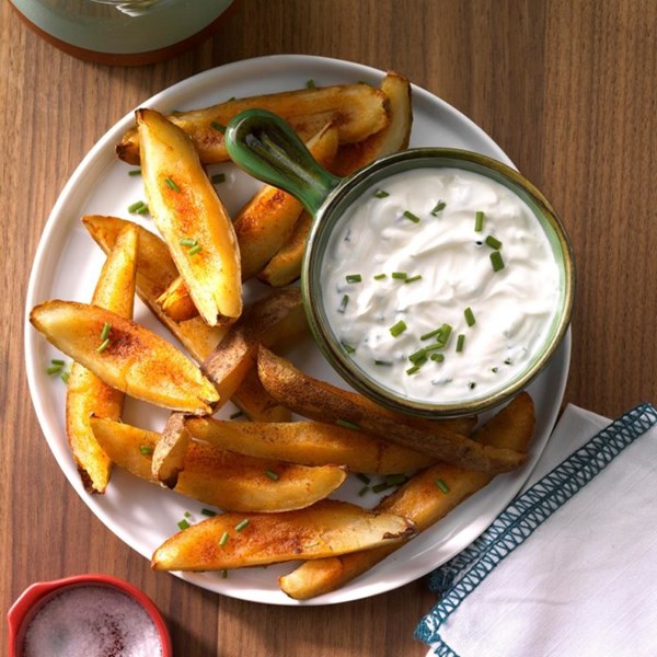 Savory potato skins