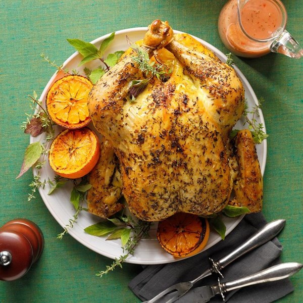 Savory roasted chicken